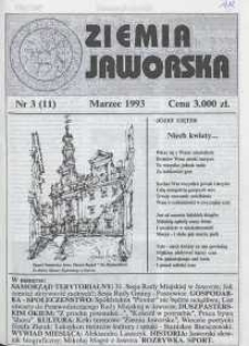 Ziemia Jaworska : miesięcznik samorządowy Ziemi Jaworskiej, 1993, nr 3