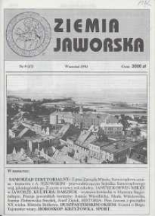 Ziemia Jaworska : miesięcznik samorządowy Ziemi Jaworskiej, 1993, nr 9