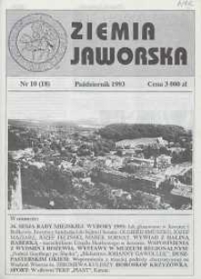 Ziemia Jaworska : miesięcznik samorządowy Ziemi Jaworskiej, 1993, nr 10