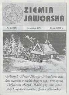 Ziemia Jaworska : miesięcznik samorządowy Ziemi Jaworskiej, 1993, nr 12