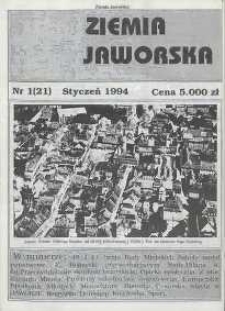 Ziemia Jaworska : miesięcznik samorządowy Ziemi Jaworskiej, 1994, nr 1