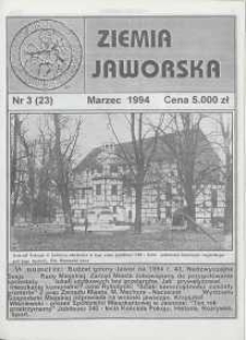 Ziemia Jaworska : miesięcznik samorządowy Ziemi Jaworskiej, 1994, nr 3