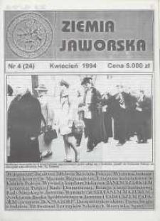 Ziemia Jaworska : miesięcznik samorządowy Ziemi Jaworskiej, 1994, nr 4