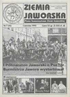Ziemia Jaworska : pismo samorządowe Ziemi Jaworskiej, 1995, nr 7