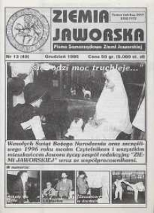 Ziemia Jaworska : pismo samorządowe Ziemi Jaworskiej, 1995, nr 13