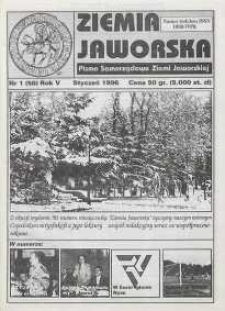 Ziemia Jaworska : pismo samorządowe Ziemi Jaworskiej, 1996, nr 1