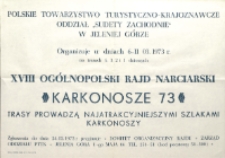XVIII Ogólnopolski Rajd Narciarski "Karkonosze 73" [Dokument życia społeczmego]