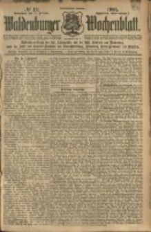 Waldenburger Wochenblatt, Jg. 51, 1905, nr 13