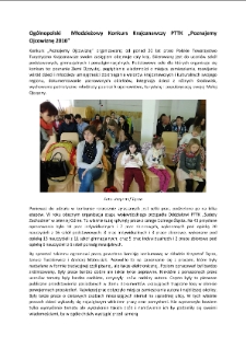 Ogólnopolski Młodzieżowy Konkurs Krajoznawczy PTTK „Poznajemy Ojcowiznę 2016” [Dokument elektroniczny]