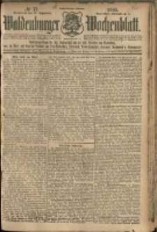 Waldenburger Wochenblatt, Jg. 51, 1905, nr 77