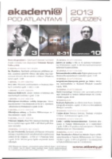 Akademia pod Atlantami, 2013, grudzień