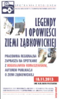 Legendy i opowieści Ziemi Ząbkowickiej [Dokument życia społecznego]