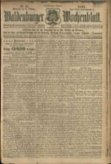 Waldenburger Wochenblatt, Jg. 51, 1905, nr 84