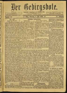 Der Gebirgsbote, 1920, nr 149 [6.07]