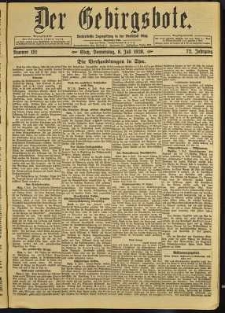 Der Gebirgsbote, 1920, nr 151 [8.07]