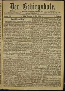 Der Gebirgsbote, 1920, nr 155 [13.07]