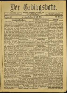 Der Gebirgsbote, 1920, nr 158 [16.07]