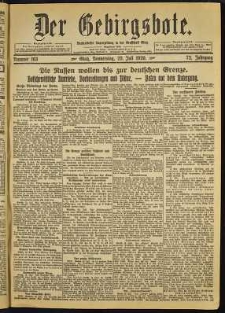 Der Gebirgsbote, 1920, nr 163 [22.07]