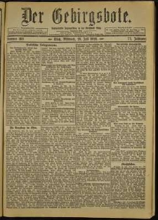 Der Gebirgsbote, 1920, nr 168 [28.07]