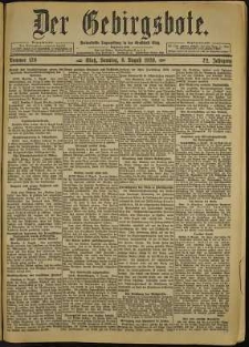 Der Gebirgsbote, 1920, nr 178 [8.08]