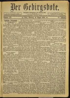 Der Gebirgsbote, 1920, nr 179 [10.08]