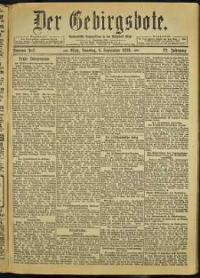 Der Gebirgsbote, 1920, nr 202 [5.09]