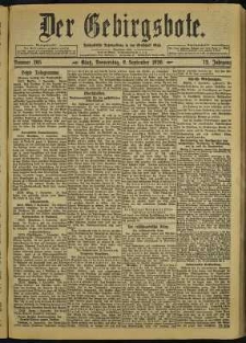 Der Gebirgsbote, 1920, nr 205 [9.09]