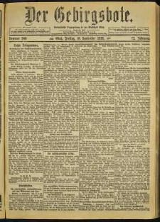 Der Gebirgsbote, 1920, nr 206 [10.09]