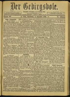 Der Gebirgsbote, 1920, nr 207 [11.09]