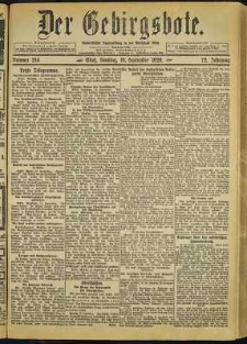 Der Gebirgsbote, 1920, nr 214 [19.09]