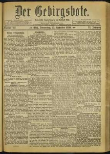 Der Gebirgsbote, 1920, nr 217 [23.09]