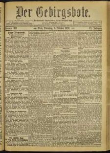 Der Gebirgsbote, 1920, nr 227 [5.10]