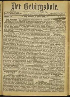 Der Gebirgsbote, 1920, nr 231 [9.10]