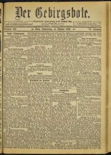 Der Gebirgsbote, 1920, nr 235 [14.10]