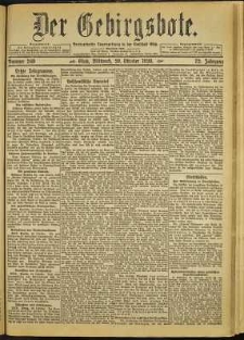 Der Gebirgsbote, 1920, nr 240 [20.10]