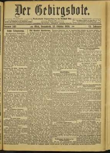 Der Gebirgsbote, 1920, nr 243 [23.10]