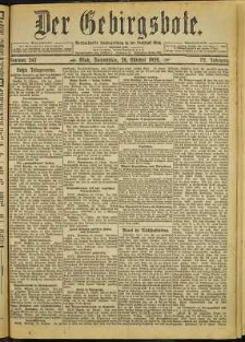 Der Gebirgsbote, 1920, nr 247 [28.10]