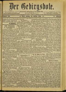 Der Gebirgsbote, 1920, nr 248 [29.10]