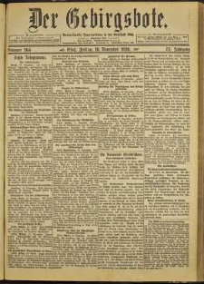 Der Gebirgsbote, 1920, nr 264 [19.11]