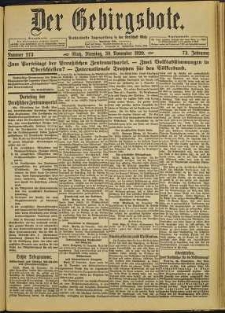 Der Gebirgsbote, 1920, nr 273 [30.11]