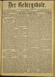 Der Gebirgsbote, 1920, nr 276 [3.12]