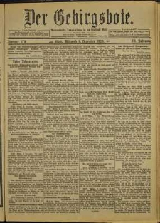 Der Gebirgsbote, 1920, nr 279 [8.12]