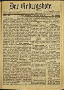 Der Gebirgsbote, 1920, nr 293 [25.12]