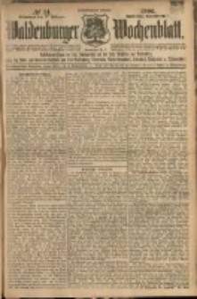 Waldenburger Wochenblatt, Jg. 52, 1906, nr 14
