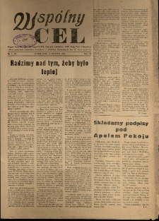 Wsp&oacute;lny cel : Organ Komitetu Zakładowego P.Z.P.R., Zarządu zakład&oacute;w. ZMP, Rady Zakł. i Dyrekcji Jeleniog&oacute;rskich Zakład&oacute;w Celulozy Wł&oacute;kien Sztucznych im K. Gottwalda , 1955, nr 5 (54)