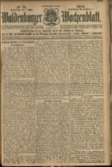 Waldenburger Wochenblatt, Jg. 52, 1906, nr 28
