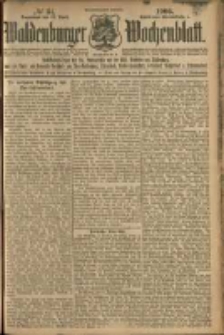Waldenburger Wochenblatt, Jg. 52, 1906, nr 34
