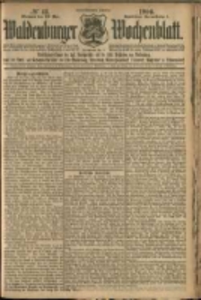 Waldenburger Wochenblatt, Jg. 52, 1906, nr 43