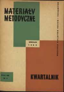 Materiały metodyczne : kwartalnik, R. VIII, 1963, nr 3