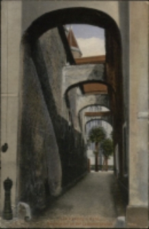 Löwenberg i. Schl. Bogengasse an der Laubanerstrasse [Dokument ikonograficzny]